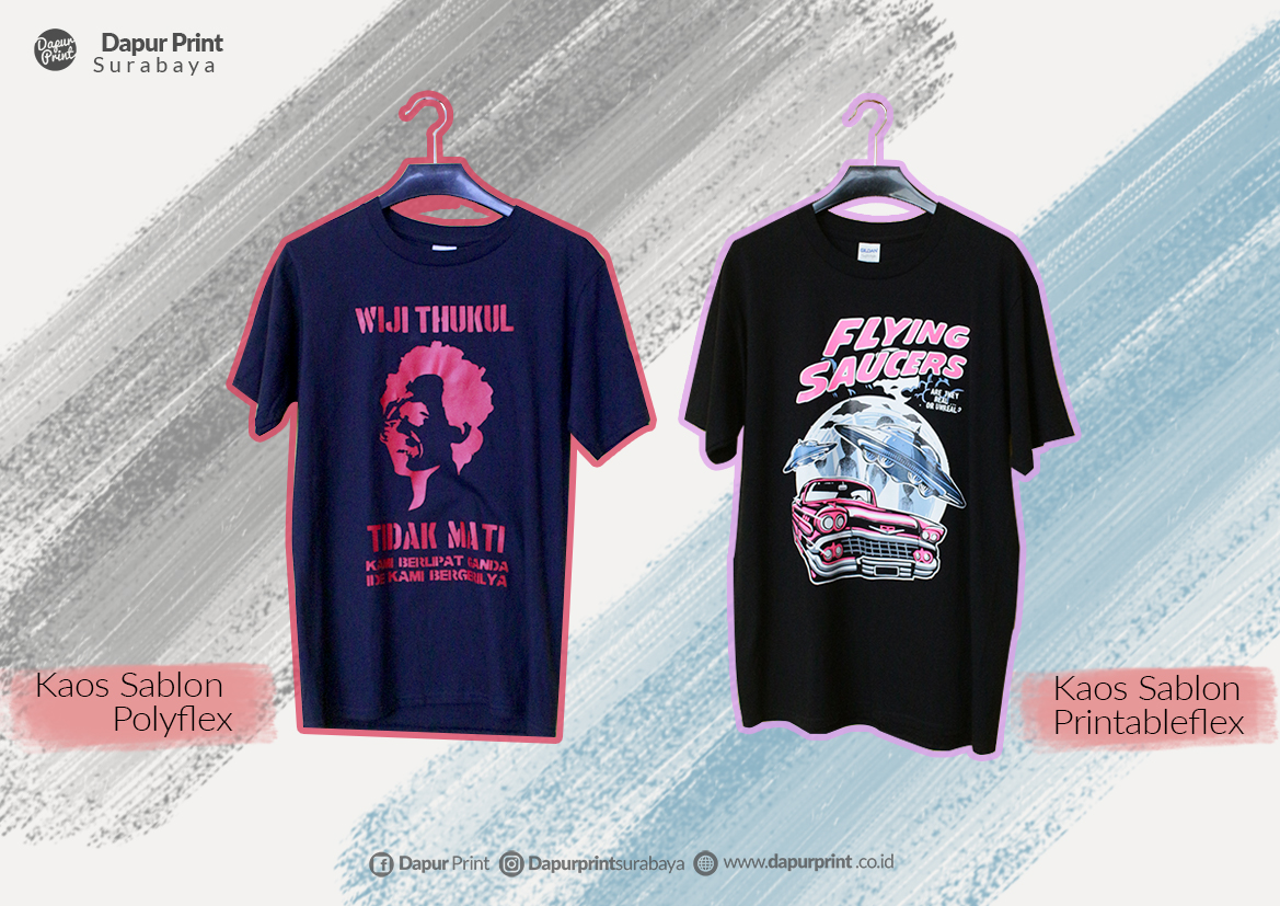 Kaos Sablon Polyflex VS Printable Flex Bagus Mana ?